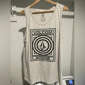 Volcom Stone Graphic Tank in Light Gray